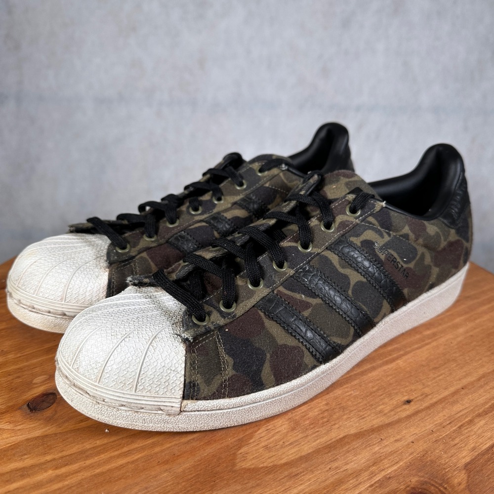 Adidas Superstar Sneakers Mens 11.5 Camo Good Duck Camo Shell Toe BB2774